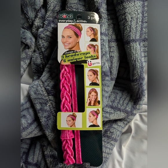 Scunci Everyday & Active Change It Up Headband, PINK (New) - Picture 1 of 2